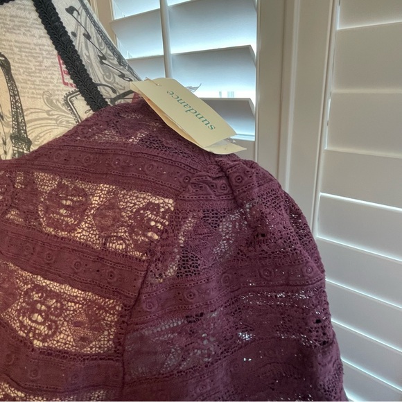 Sundance Elegant Lace Midi Dress in Deep Purple - Picture 6 of 7